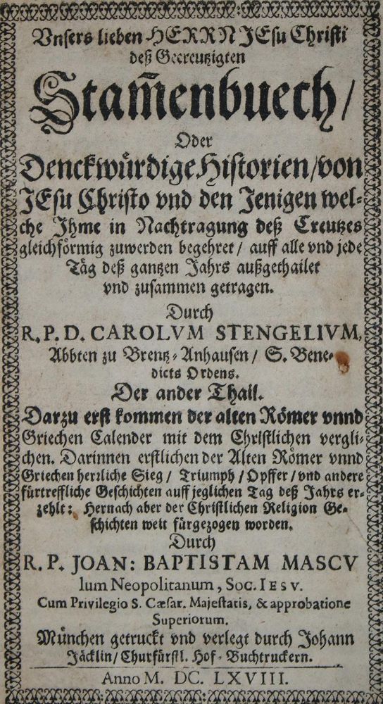 Große Abbildung Nr.1: 135-594 Stengel,C.: (Alte Drucke, Handschriften und Theologie)