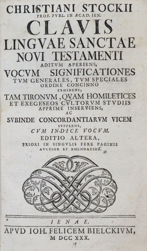 Große Abbildung Nr.2: 135-596 Stock,C.: (Alte Drucke, Handschriften und Theologie)
