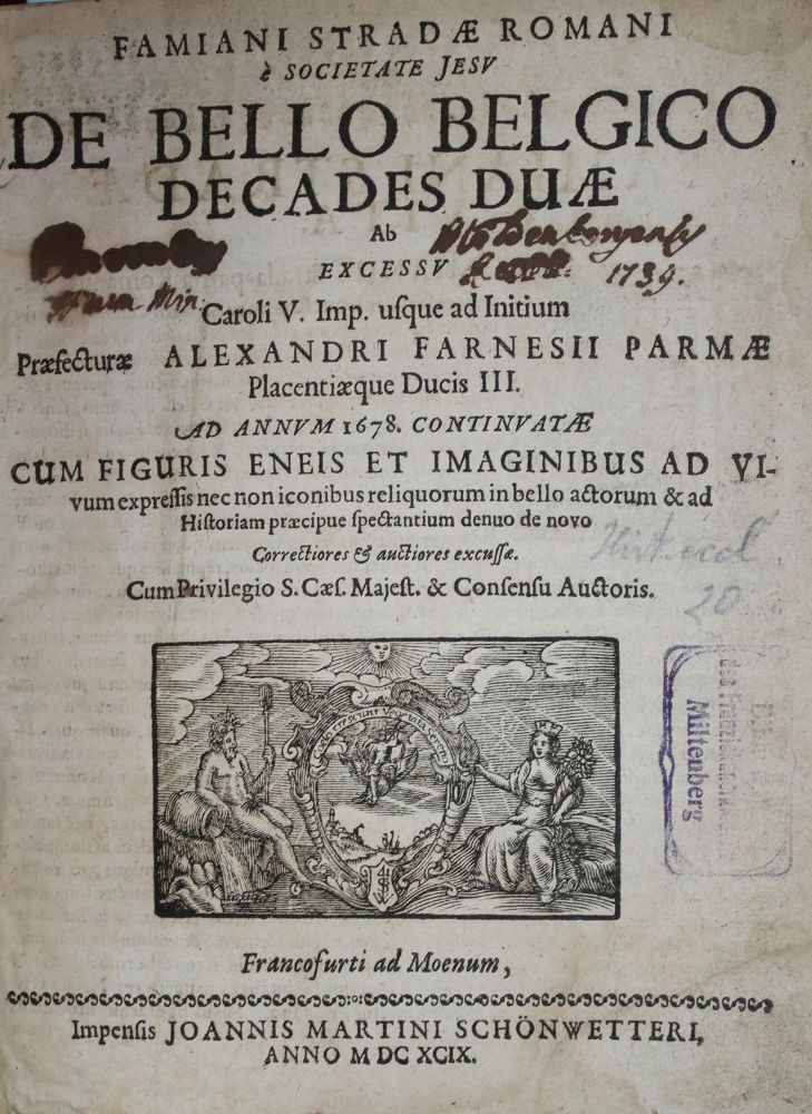 Große Abbildung Nr.1: 135-598 Strada,F.: (Alte Drucke, Handschriften und Theologie)