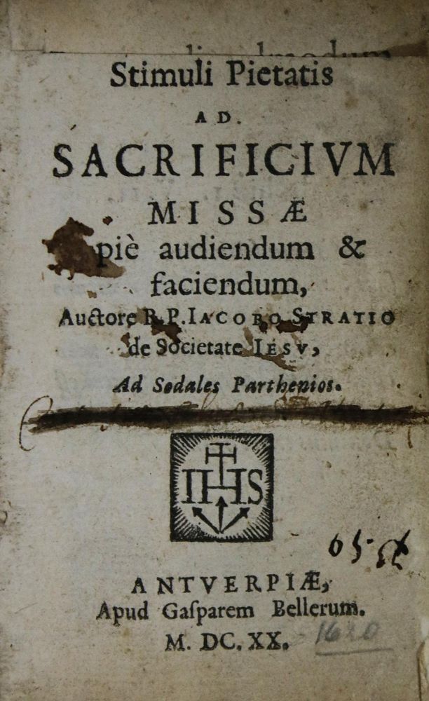 Große Abbildung Nr.1: 135-599 Stratius,J.: (Alte Drucke, Handschriften und Theologie)