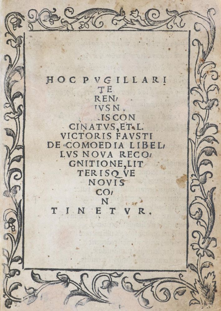 Große Abbildung Nr.1: 135-608 Terentius Afer,P.: (Alte Drucke, Handschriften und Theologie)