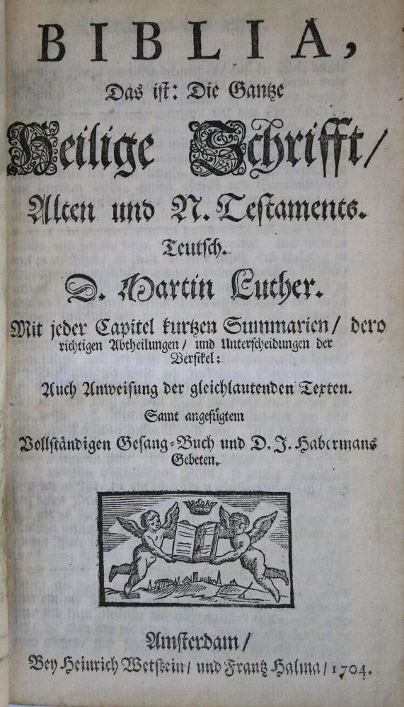 Große Abbildung Nr.1: 135-61 Biblia germanica.: (Bibeln)