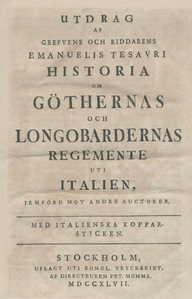 Große Abbildung Nr.3: 135-611 Tesauro, Emanuele.: (Alte Drucke, Handschriften und Theologie)
