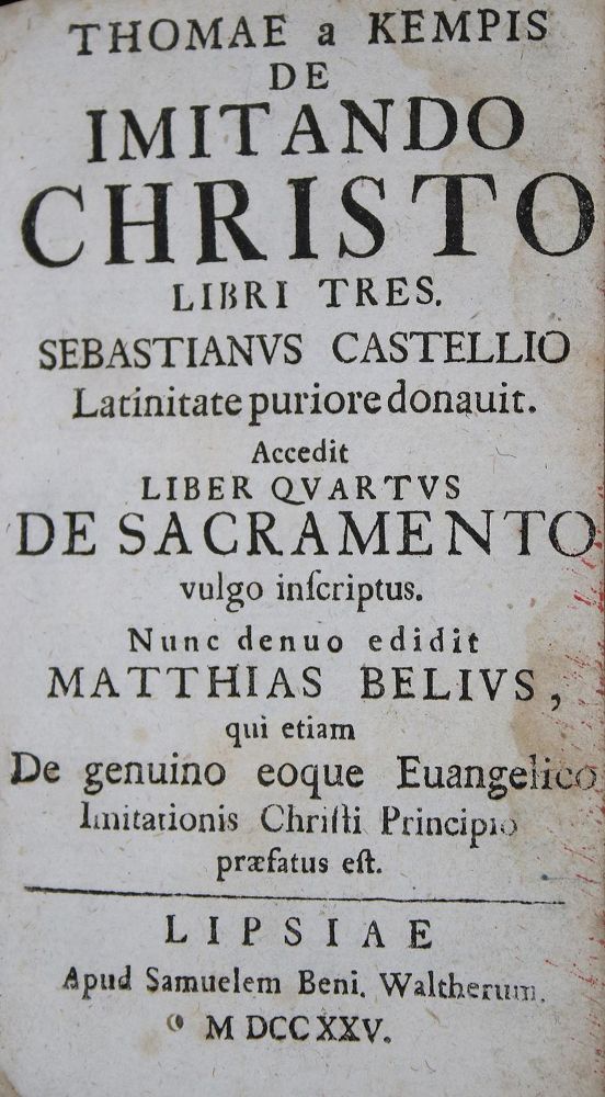 Große Abbildung Nr.1: 135-614 Thomas a Kempis.: (Alte Drucke, Handschriften und Theologie)