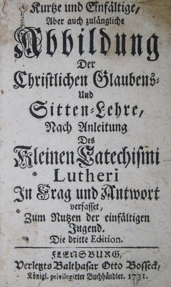 Große Abbildung Nr.1: 135-622 (Tychsen,J.).: (Alte Drucke, Handschriften und Theologie)