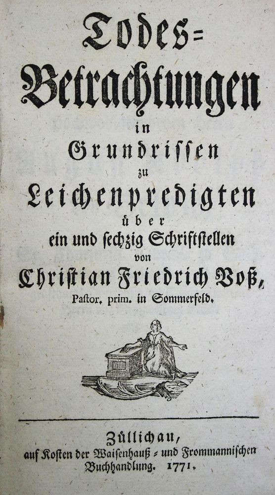 Große Abbildung Nr.1: 135-635 Voß,C.F.: (Alte Drucke, Handschriften und Theologie)