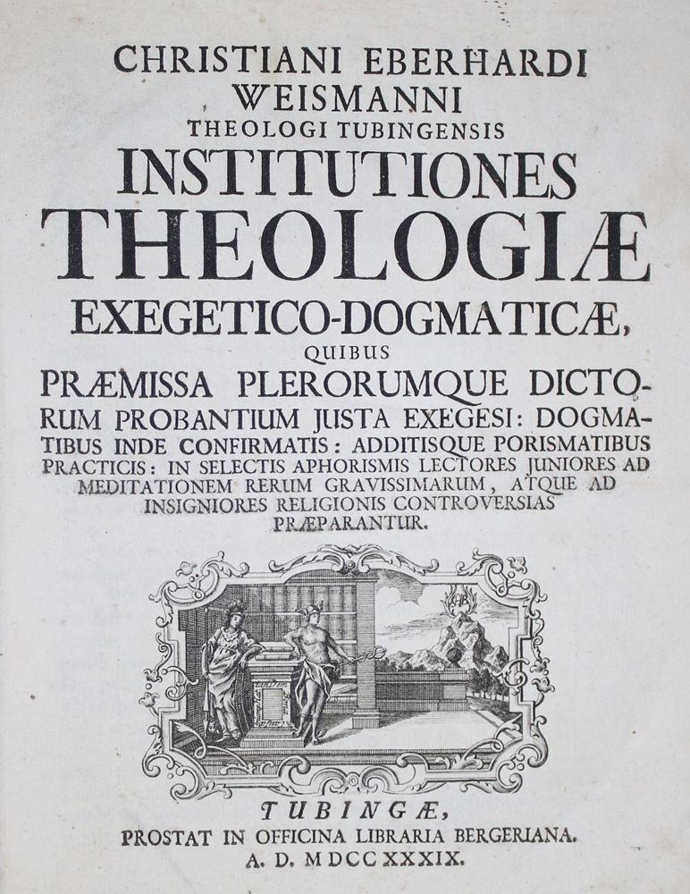 Große Abbildung Nr.1: 135-648 Weismann,C.E.: (Alte Drucke, Handschriften und Theologie)