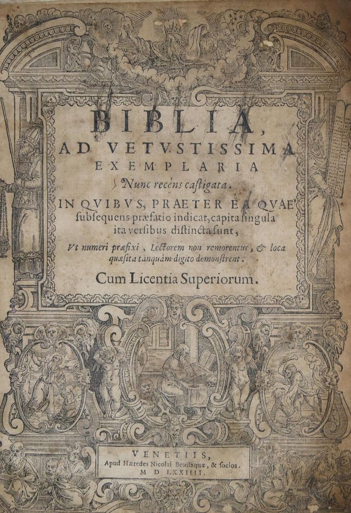Große Abbildung Nr.1: 135-65 Biblia latina.: (Bibeln)