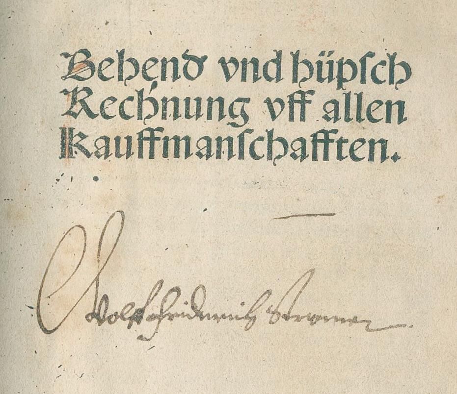 Große Abbildung Nr.1: 135-652 [Widmann, Johann].: (Alte Drucke, Handschriften und Theologie)