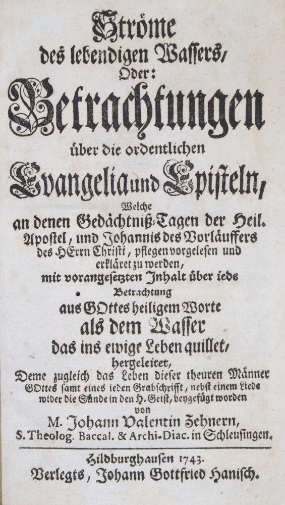 Große Abbildung Nr.1: 135-659 Zehner,J.V.: (Alte Drucke, Handschriften und Theologie)