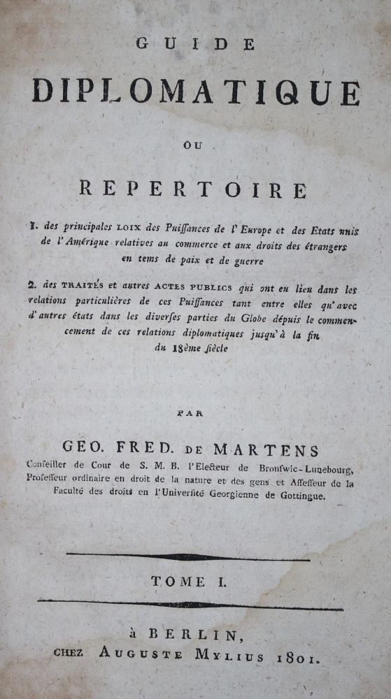 Große Abbildung Nr.1: 135-672 Martens, Charles Baron de.: (Genealogie, Heraldik, Politik, Sozialismus, Wirtschaft)