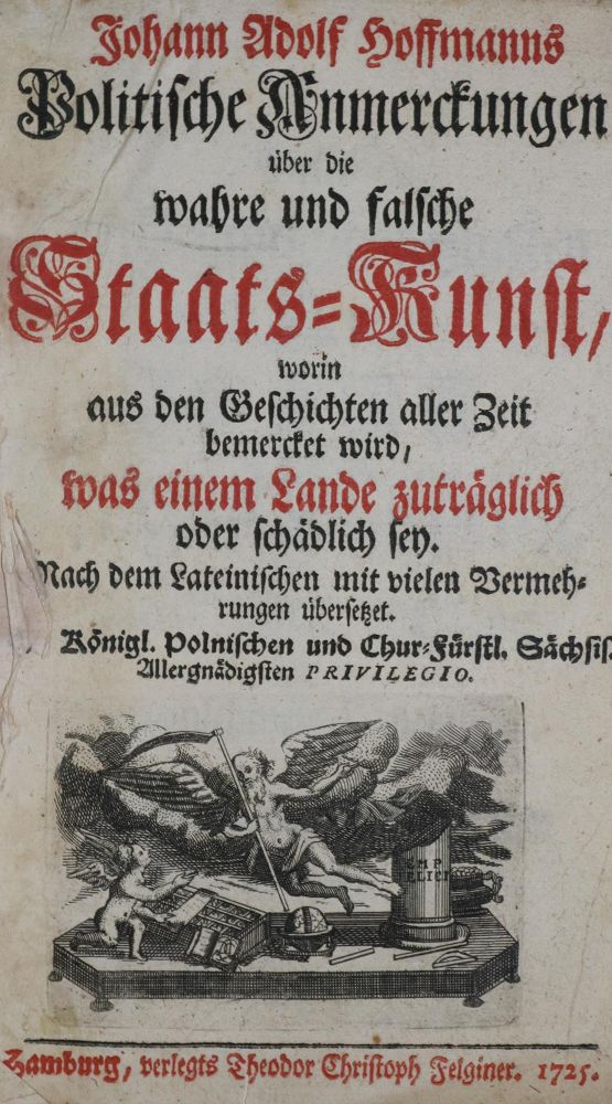 Große Abbildung Nr.1: 135-677 Hoffmann,J.A.: (Politik und Staatswissenschaften)
