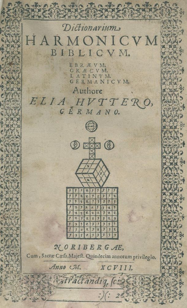 Große Abbildung Nr.1: 135-70 Hutter,E.: (Bibeln)