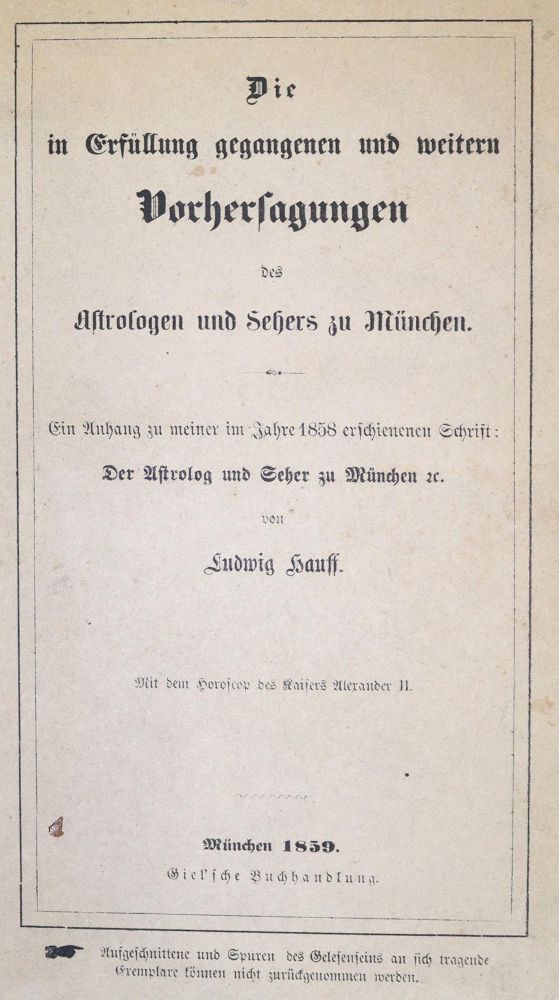 Große Abbildung Nr.1: 135-714 Hauff,L.: (Grenzwissenschaften und Okkultismus)