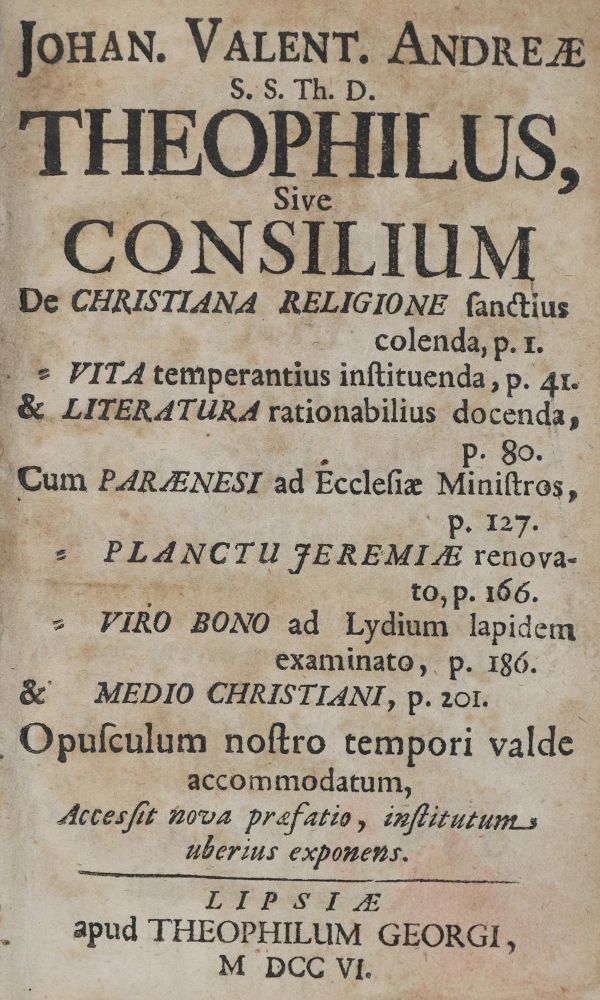 Große Abbildung Nr.1: 135-719 Andreä,J.V.: (Grenzwissenschaften und Okkultismus, Rosenkreuzer)