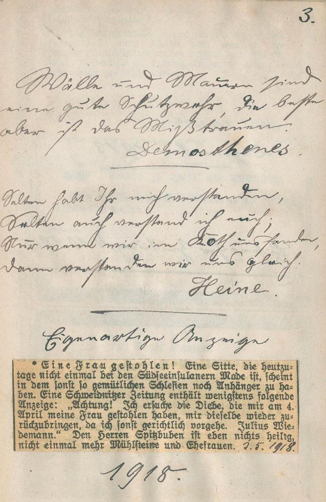 Große Abbildung Nr.2: 135-721 Anthologie: (Handschriften)