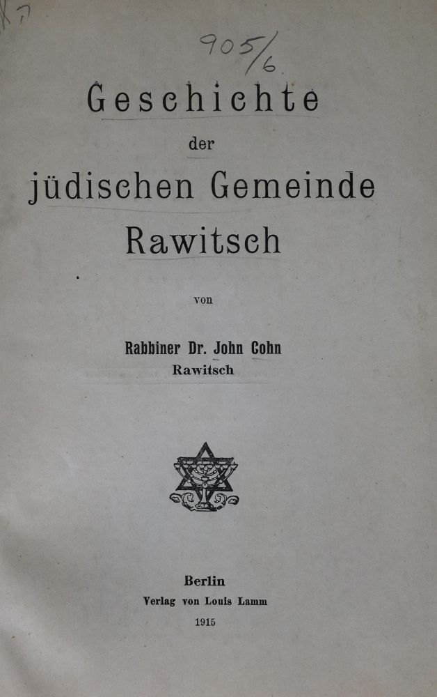 Große Abbildung Nr.1: 135-728 Cohn,J.: (Judaica)