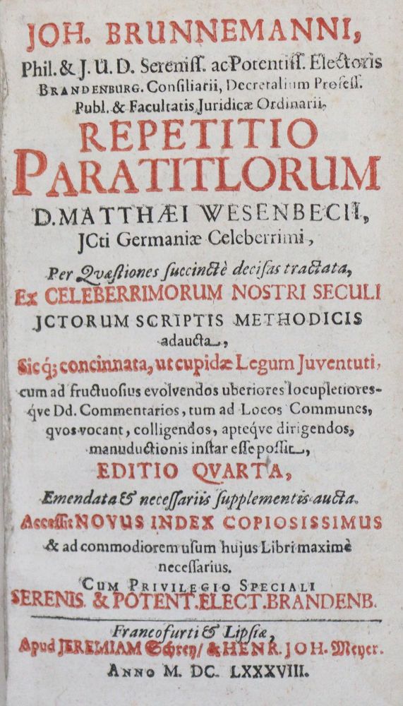 Große Abbildung Nr.1: 135-743 Brunnemann,J.: (Juridica und Kriminologie)