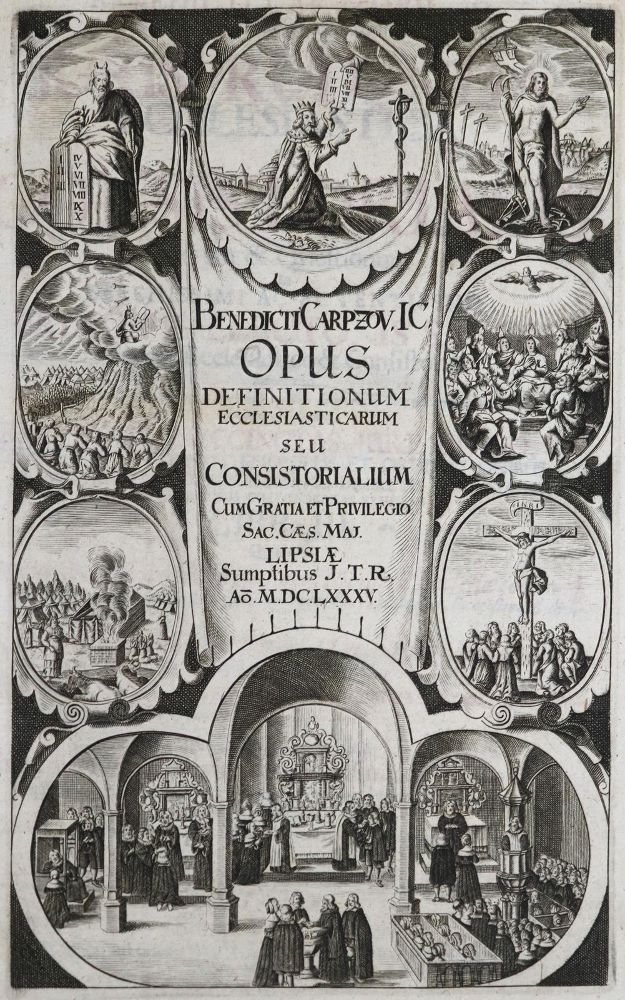 Große Abbildung Nr.1: 135-744 Carpzov,B.: (Juridica und Kriminologie)