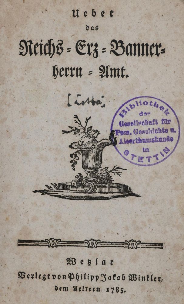 Große Abbildung Nr.1: 135-747 (Cotta,C.F.).: (Juridica und Kriminologie)