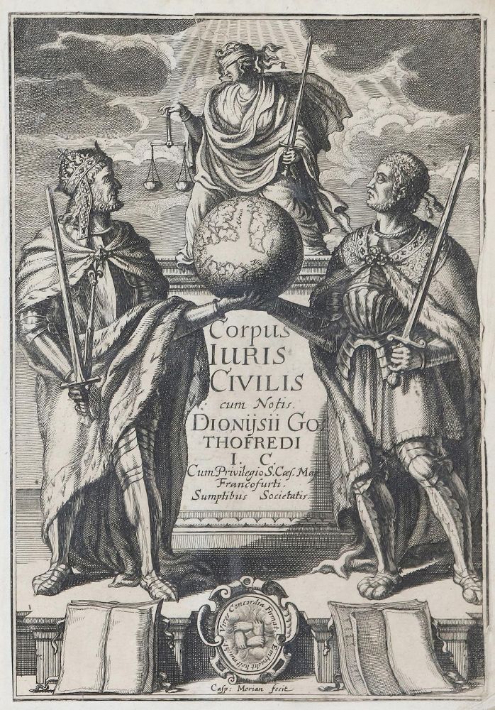 Große Abbildung Nr.1: 135-749 Gothofredus,D. (Hrsg.).: (Juridica und Kriminologie)