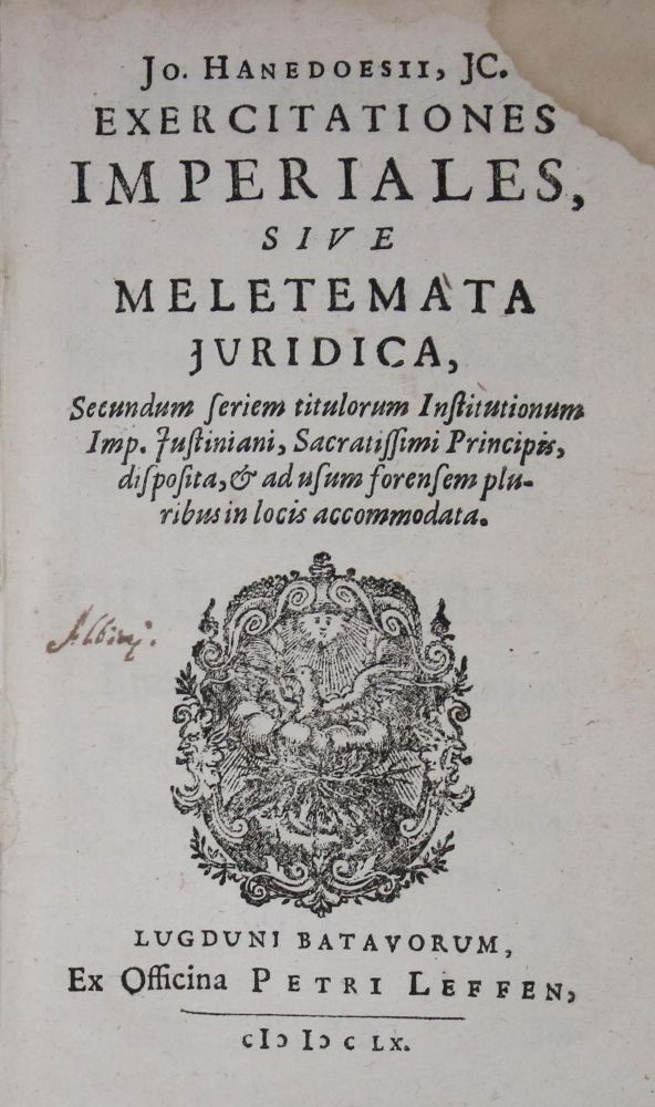 Große Abbildung Nr.1: 135-751 Hanedoes,J.: (Juridica und Kriminologie)