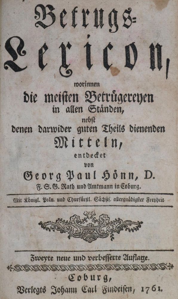 Große Abbildung Nr.1: 135-754 Hönn,G.P.: (Juridica und Kriminologie)