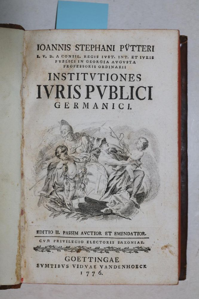 Große Abbildung Nr.1: 135-765 Pütter,J.S.: (Juridica und Kriminologie)