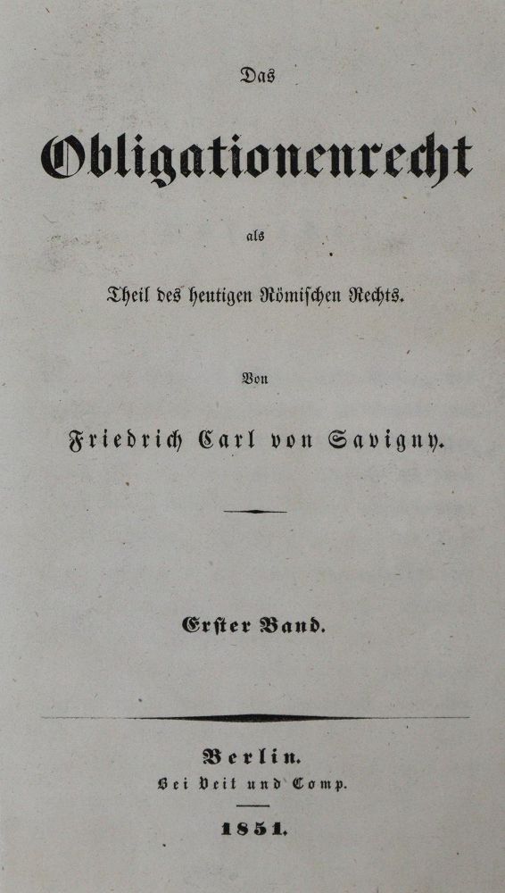 Große Abbildung Nr.1: 135-767 Savigny,F.C.v.: (Juridica und Kriminologie)