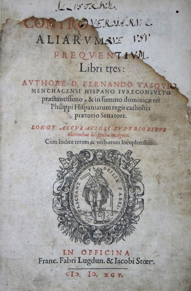 Große Abbildung Nr.1: 135-769 Vasquez de Menchaca,F.: (Juridica und Kriminologie)