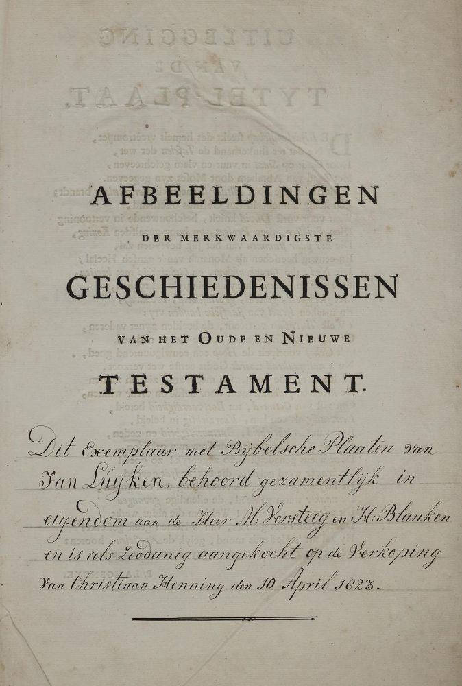 Große Abbildung Nr.3: 135-77 Luyken,J.: (Bibeln)
