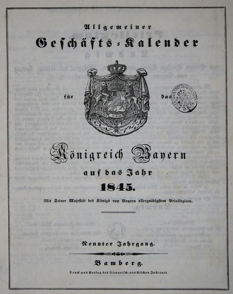 Große Abbildung Nr.1: 135-772 Bayern.: (Kalender)