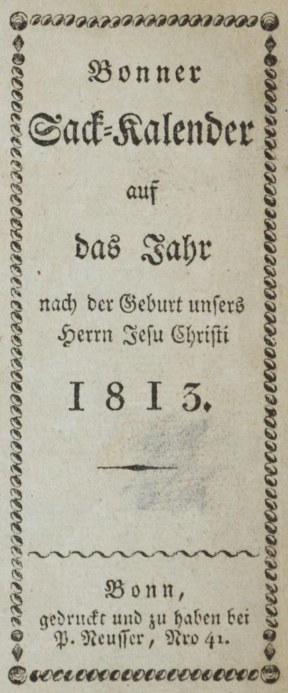 Große Abbildung Nr.1: 135-773 Bonner Sack-Kalender: (Kalender, Bonn)