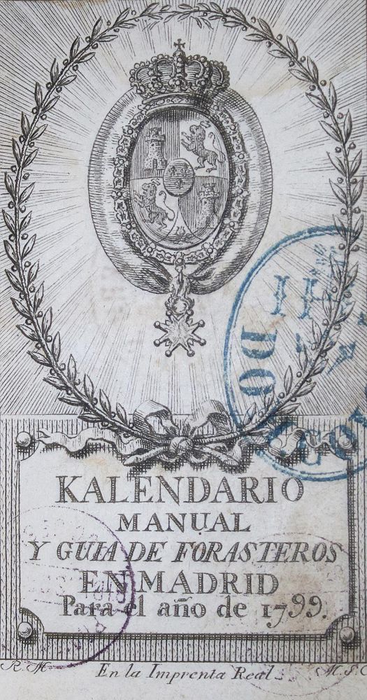 Große Abbildung Nr.1: 135-776 Kalendario Manual: (Kalender, Spanien)