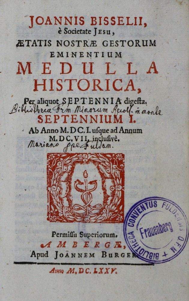 Große Abbildung Nr.1: 135-86 Bissel,J.: (Alte Drucke, Handschriften und Theologie)
