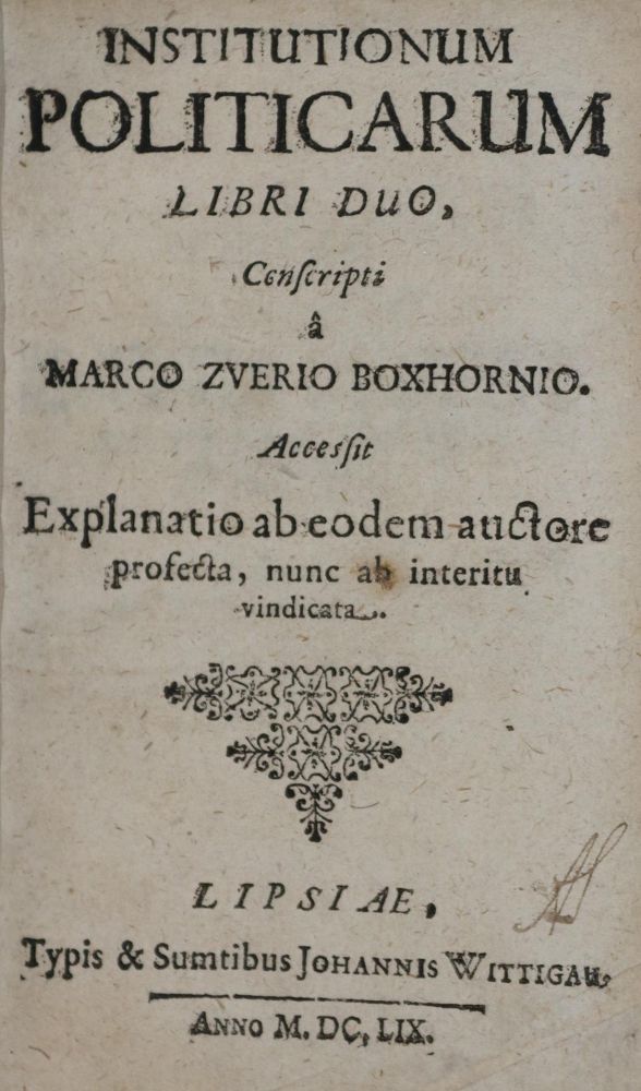 Große Abbildung Nr.1: 135-94 Boxhorn,M.Z.: (Alte Drucke, Handschriften und Theologie)