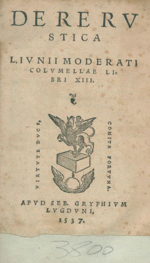 Große Abbildung Nr.1: 135-944 Columella,L.J.M.: (Land- und Forstwirtschaft, Landwirtschaft)