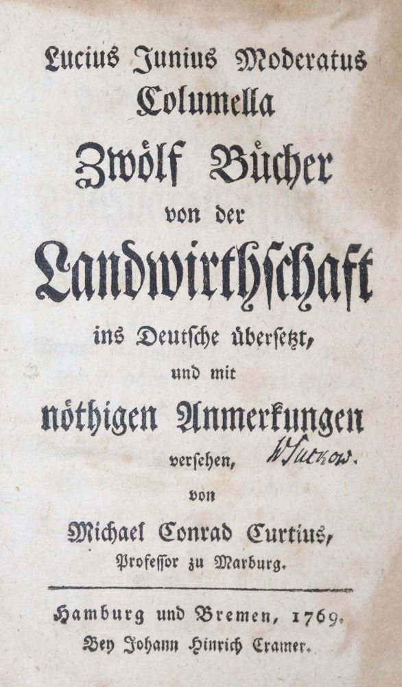 Große Abbildung Nr.1: 135-945 Columella,L.J.M.: (Land- und Forstwirtschaft, Landwirtschaft)