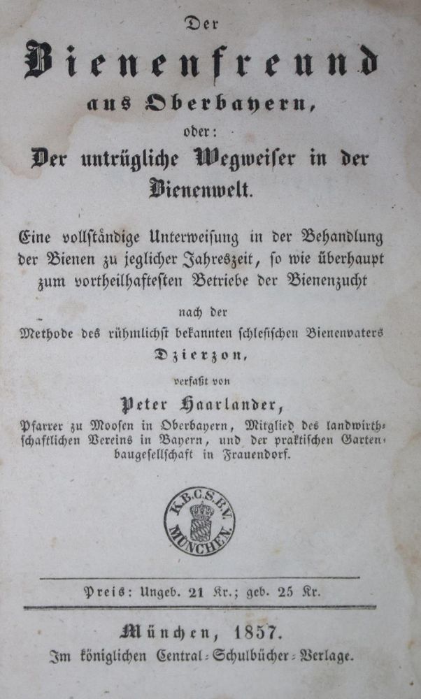 Große Abbildung Nr.1: 135-956 Haarlander,P.: (Land- und Forstwirtschaft, Tierhaltung, Imkerei)