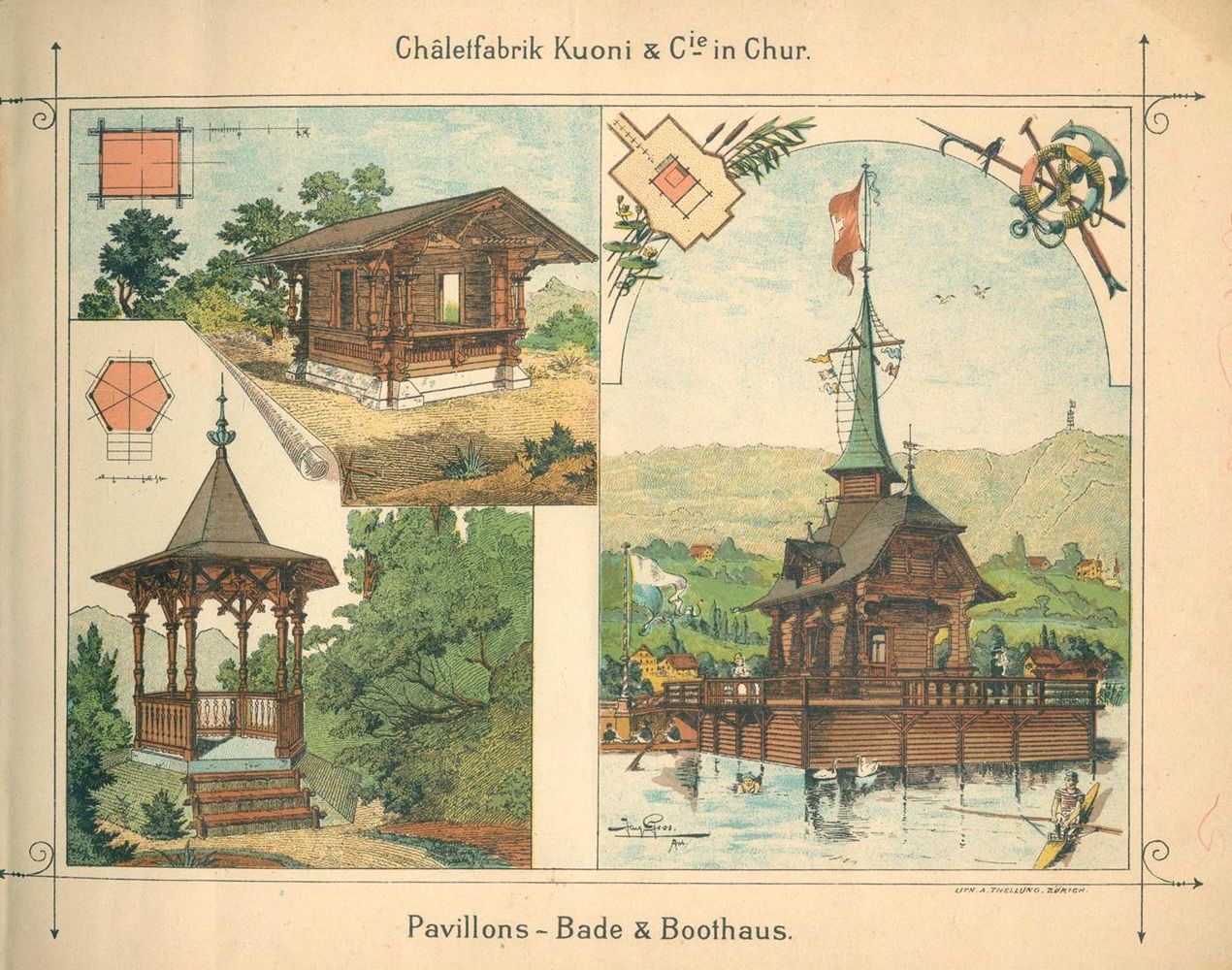 Große Abbildung Nr.1: 135-968 Chaletfabrik Kuoni & Cie.: (Architektur, Schweiz)