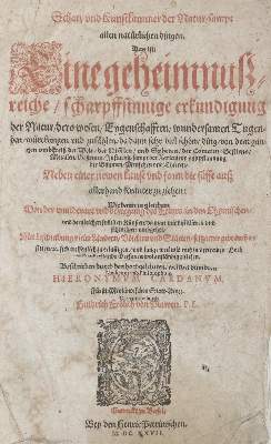 Bild Nr.1: 135-10 Cardano,G.: (Alchemie)