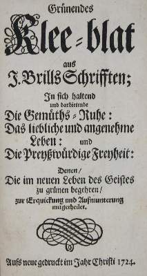Bild Nr.1: 135-100 Brill,J.: (Alte Drucke, Handschriften und Theologie)