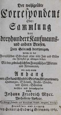 Bild Nr.1: 135-1067 Mycc,J.F.: (Briefsteller)