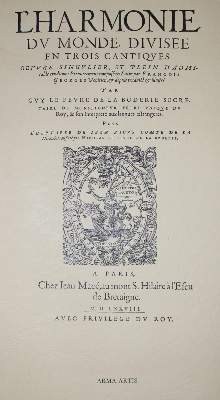 Bild Nr.1: 135-1088 Le Fevre de la Boderie,G.: (Faksimile)