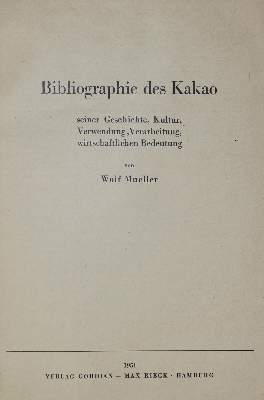 Bild Nr.1: 135-1098 Mueller,W.: (Kakao)