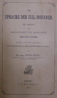 Bild Nr.1: 135-1100 Stoll,O.: (Lexika - Wörterbücher - Sprachwissenschaften, Amerika)
