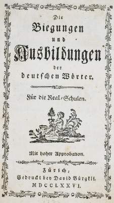 Bild Nr.1: 135-1101 (Bodmer,J.J.).: (Lexika - Wörterbücher - Sprachwissenschaften)