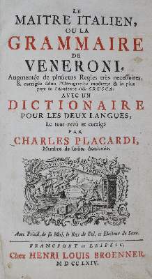 Bild Nr.1: 135-1134 Veneroni,(G.).: (Lexika - Wörterbücher - Sprachwissenschaften)