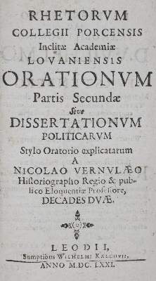 Bild Nr.1: 135-1136 Vernulaeus,N.: (Lexika - Wörterbücher - Sprachwissenschaften)