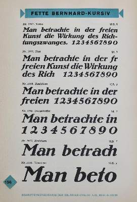 Bild Nr.1: 135-1150 Selle-Eysler A.G.: (Typographie und Kalligraphie)